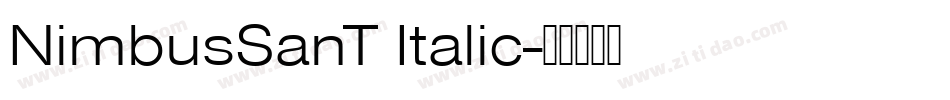 NimbusSanT Italic字体转换